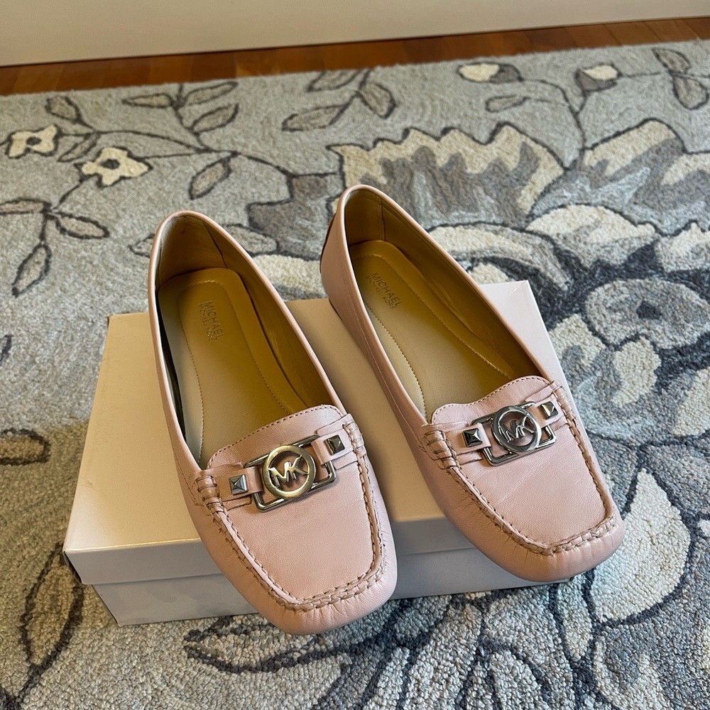 Michael Kors Pink Leather Loafers